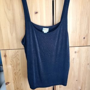 Chico's Travellers Black with Red Stretch Tank Top size 3